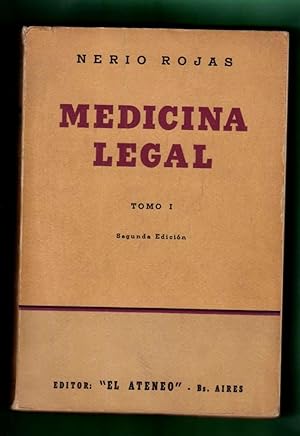 Imagen del vendedor de MEDICINA LEGAL. Tomo I. [Tomo 1] a la venta por Librera DANTE