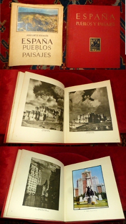 Espana Pueblos Y Paisajes. Con 288 Laminas En Huecograbado Y 24 Planchas En Color.