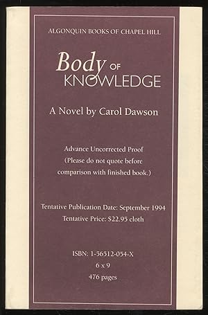 Bild des Verkufers fr Body of Knowledge zum Verkauf von Between the Covers-Rare Books, Inc. ABAA