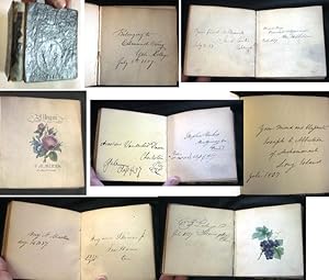 YALE COLLEGE CLASS OF 1837 AUTOGRAPH ALBUM WITH OVER 90 AUTOGRAPHS AND INSCRIPTIONS INCLUDING REP...