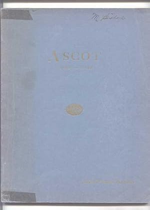 STORY OF ASCOT, PARTS OF RANGES I TO V, 1803-1948. EATON ROAD, SPRING ROAD, JOHNVILLE ROAD OR GLE...