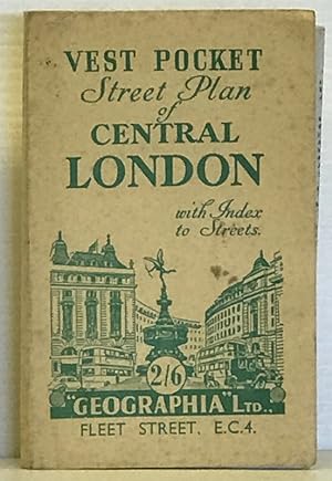 Vest Pocket Street Plan of Central London With Index of Streets