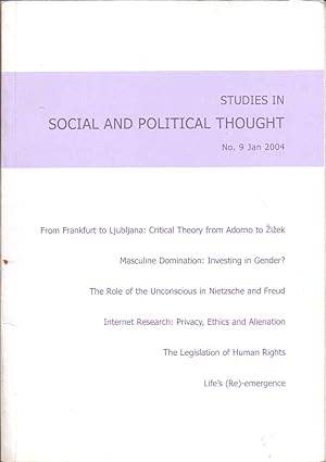 Seller image for Studies in Social and Political Thought. No. 9. January 2004. for sale by SAVERY BOOKS