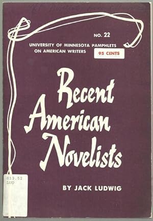 Seller image for RECENT AMERICAN NOVELISTS for sale by Gibson's Books