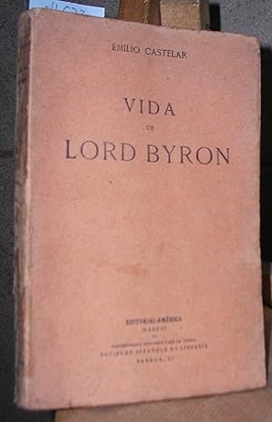 Image du vendeur pour VIDA DE LORD BYRON mis en vente par LLIBRES del SENDERI