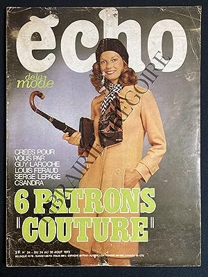 ECHO DE LA MODE-N°34-DU 24 AU 30 AOUT 1973