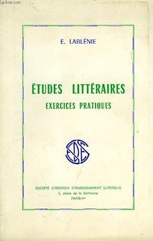 Image du vendeur pour ETUDES LITTERAIRES, EXERCICES PRATIQUES mis en vente par Le-Livre