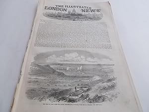 Seller image for The Illustrated London News (Single Complete Issue: Vol. XXV No. 708, October 21, 1854) With Lead Article "The Patriotic Fund," Supplement, Double-Page Engraving "The British Troops on the Heights of Alma - Grand Charge of the Guards" for sale by Bloomsbury Books