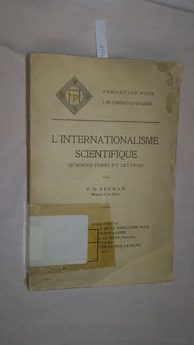 Seller image for L'internationalisme Scientifique (Sciences Pures Et Lettres) (French Edition) [Franzsisch] [Taschenbuch] for sale by Versand-Antiquariat Konrad von Agris e.K.