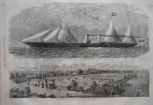 The New Clipper Steam-Ship "Ly-Ee-Moon" Built for the Opium Trade; & The Britannia Ironworks at B...