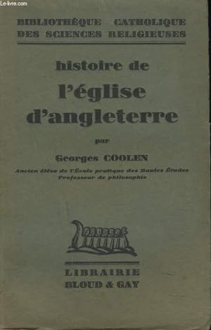 Imagen del vendedor de HISTOIRE DE L'EGLISE D'ANGLETERRE. a la venta por Le-Livre
