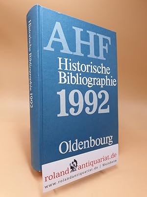Bild des Verkufers fr Historische Bibliographie 1992 zum Verkauf von Roland Antiquariat UG haftungsbeschrnkt