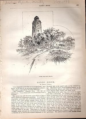 Seller image for PRINT: "Sandy Hook (New Jersey)".from Lesie's Popular Monthly, November 1889 for sale by Dorley House Books, Inc.