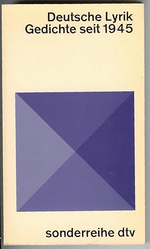 Seller image for Deutsche Lyrik Gedichte Seit 1945 for sale by Squirrel Away Books