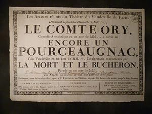 Théâtre d'Orléans. Le Comte Ory, suivi de Encore un Pourceaugnac, et La Mort et le bucheron