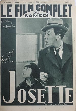 Seller image for JOSETTE : Le Film Complet du Samedi n1936 du 10-4-1937 for sale by Bouquinerie L'Ivre Livre