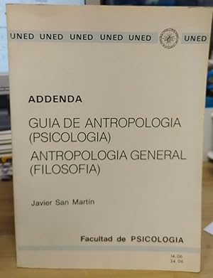 Image du vendeur pour Gua de antropologa (psicologa) y antropologa general (filosofa) mis en vente par La Leona LibreRa