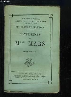 Imagen del vendedor de Confidences de Mlle Mars. a la venta por Le-Livre