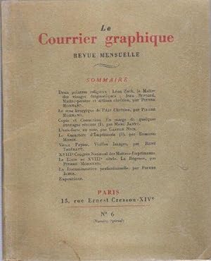 Bild des Verkufers fr Le Courrier Graphique . Revue Mensuelle n 6 . Mai 1937 . Numro Spcial zum Verkauf von Au vert paradis du livre