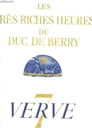 Imagen del vendedor de VERVE N 7 VOLUME II. LES TRES RICHE HEURES DU DUC DE BERRY. LE CALENDRIER. a la venta por Le-Livre