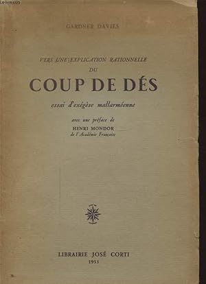 Image du vendeur pour COUP DE DES ESSAI D EXEGESE MALLARMEENNE mis en vente par Le-Livre