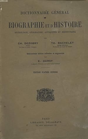 Seller image for DICTIONNAIRE GENERAL BIOGRAPHIE ET D HISTOIRE L-Z for sale by Le-Livre