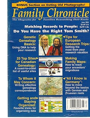 Seller image for Family Chronicle Magazine Volume 8 Number 5 May June 2004 for sale by ! Turtle Creek Books  !