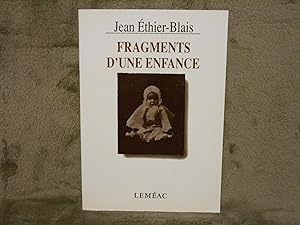 Bild des Verkufers fr FRAGMENTS D'UNE ENFANCE zum Verkauf von La Bouquinerie  Dd
