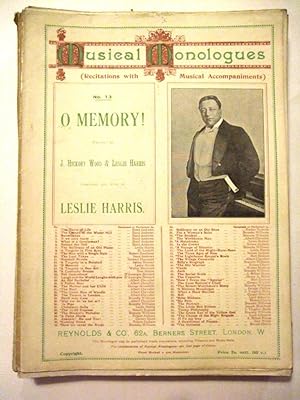 Seller image for O Memory! (Musical Monologues No 13) for sale by At the Sign of the Pipe