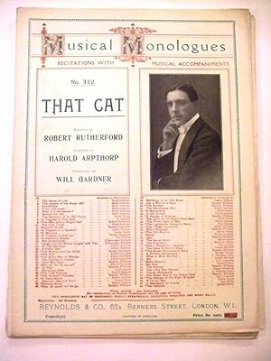 Seller image for That Cat (Musical Monologues No 312) for sale by At the Sign of the Pipe