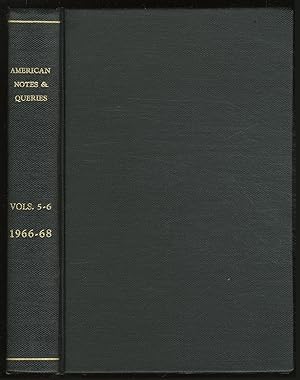 Seller image for American Notes & Queries: Volume V Number 1 for sale by Between the Covers-Rare Books, Inc. ABAA