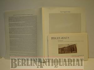 Immagine del venditore per Hegel-Haus. Wohnheim des deutschen Instituts fr Auslnder an der Universitt Berlin, N 24, Am Kupfergraben 4-6. venduto da BerlinAntiquariat, Karl-Heinz Than