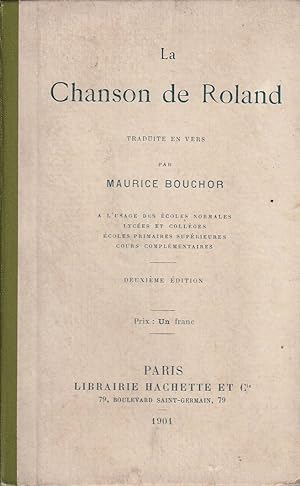 Seller image for La Chanson de Roland Traduite en vers par Maurice Bouchor for sale by ARTLINK