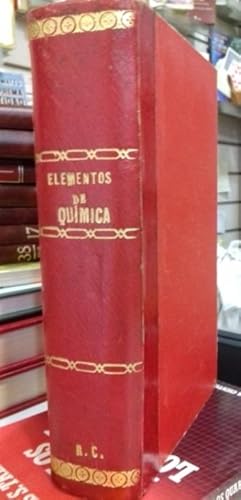 Seller image for ELEMENTOS DE QUIMICA. Tomo 1: Qumica inorgnica. Tomo 2: Qumica orgnica. (2 tomos en un volumen) for sale by Librera DANTE