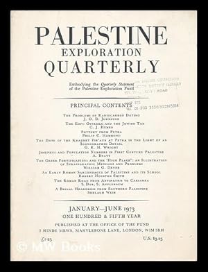 Immagine del venditore per Palestine exploration quarterly : January - June 1973 venduto da MW Books