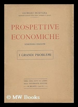 Image du vendeur pour Prospettive economiche ; sedicesima edizione i grandi problem mis en vente par MW Books