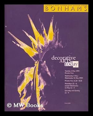 Seller image for Decorative arts today : a selling exhibition for sale by MW Books