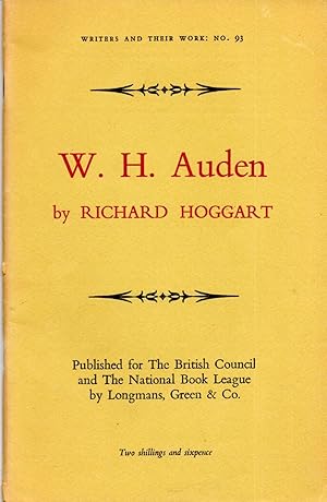 Seller image for W. H. Auden for sale by Book Booth