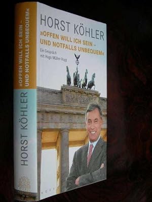 Bild des Verkufers fr Offen will ist sein - und notfalls unbequem. Ein Gesprch mit Hugo Mller-Vogg. zum Verkauf von Antiquariat Tarter, Einzelunternehmen,