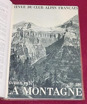 Immagine del venditore per LA MONTAGNE - Volume V - 1937 - N 285  293 (63e anne : IVe srie) venduto da LE BOUQUINISTE