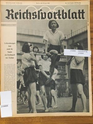 Reichssportblatt. 9. Jahr, Nr. 24 vom 16. Januar 1942. Aus dem Inhalt: Leibesübungen sind auch fü...