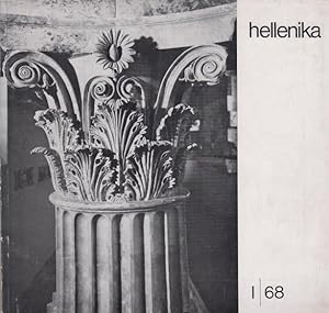 Bild des Verkufers fr Hellenika. Zeitschrift fr deutsch-griechische kulturelle und wirtschaftliche Zusammenarbeit. I. / 68. zum Verkauf von Antiquariat Carl Wegner
