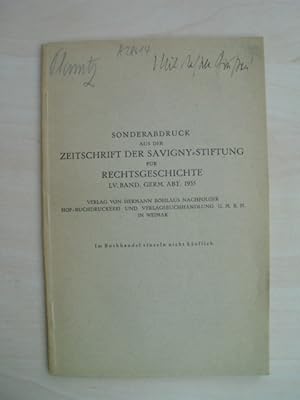 Imagen del vendedor de Das Klner Recht und seine Verbreitung in der spteren Kaiserzeit. = Sonderabdr. aus d. Zeitschrift d. Savigny-Stiftung f. Rechtsgeschichte. German. Abt. Bd. 55. a la venta por Antiquariat Hamecher