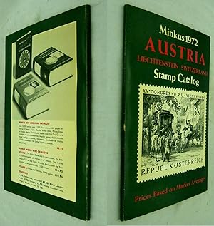 MINKUS AUSTRIA, LIECHTENSTEIN, SWITZERLAND STAMP CATALOG. (1972 EDITION)