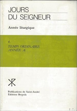 Immagine del venditore per Jours du Seigneur. Tome V. Temps Ordinaire B, venduto da BOOKSELLER  -  ERIK TONEN  BOOKS