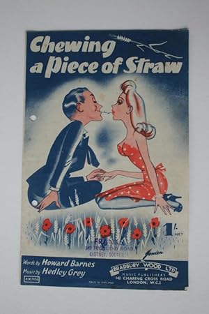Seller image for Chewing a Piece of Straw for sale by At the Sign of the Pipe