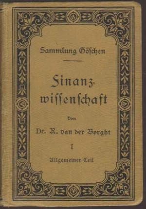 Seller image for Finanzwissenschaft I: Allgemeiner Teil for sale by Kultgut