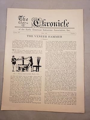 Imagen del vendedor de The Chronicle of the Early American Industries Association Volume XIV Number 2 June 1961 a la venta por WellRead Books A.B.A.A.