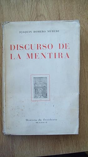 Seller image for DISCURSO DE LA MENTIRA for sale by Itziar Arranz Libros & Dribaslibros