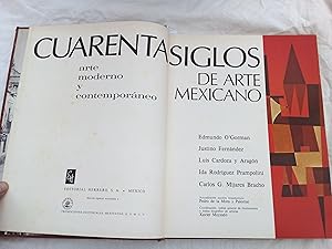 Bild des Verkufers fr Cuarenta siglos de arte mexicano N 6. Arte moderno T. II. zum Verkauf von Librera "Franz Kafka" Mxico.